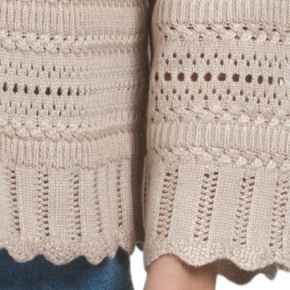 CYRUS Novelty Stitch Button Front Cardigan - Picture 4 of 5